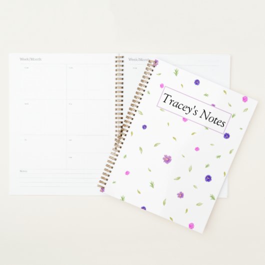 Minimal Floral Planner – Aangepast kerstcadeau (Display)