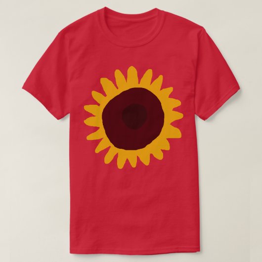 Minimal Flower Abstract T-shirt (Design voorkant)
