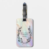 Minimal Flower Bagagelabel (Achterkant verticaal)