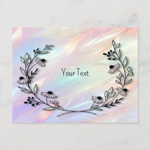 Minimal Flower Briefkaart