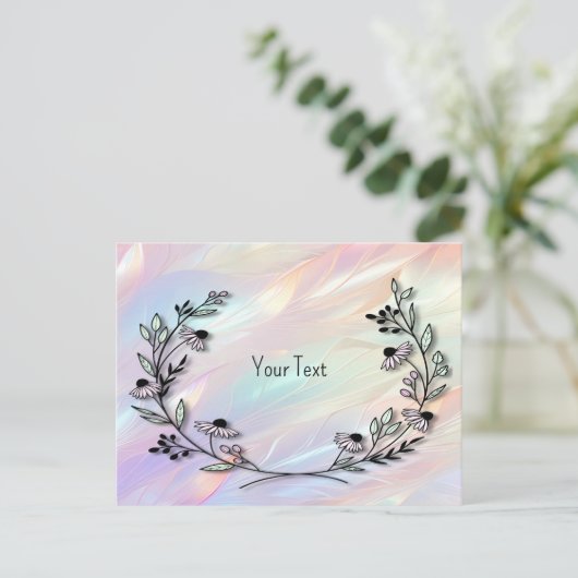 Minimal Flower Briefkaart (Staand voorkant)