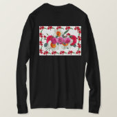 Minimal Flower Line Art | Aesthetic Botanical  T-shirt (Design achterkant)