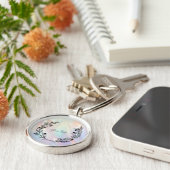 Minimal Flower Sleutelhanger (Zijkant)