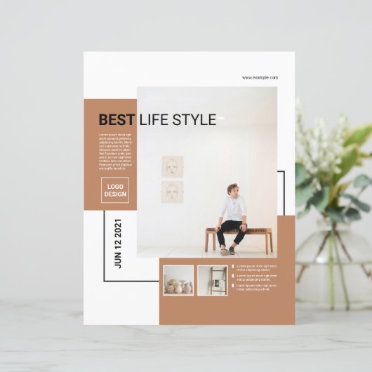 Minimal Flyer Template | Clean & Modern (Staand voorkant)