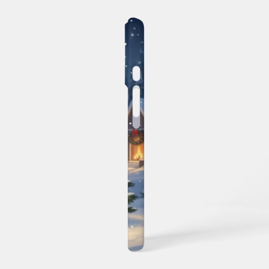 Minimal Forest Cat iPhone Case 16 Hoesje (Linkerkant)