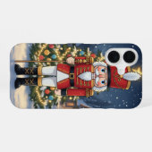 Minimal Forest Cat iPhone Case 16 Hoesje (Achterkant horizontaal)