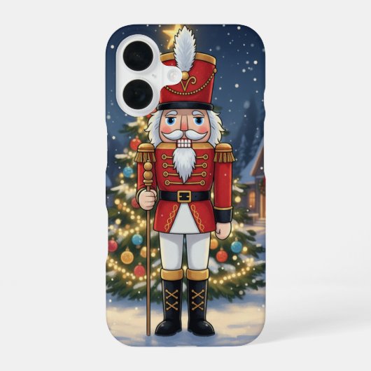 Minimal Forest Cat iPhone Case 16 Hoesje (Achterkant)