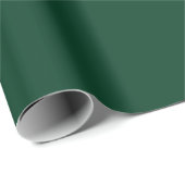 Minimal Forest Green Plain Solid Color Cadeaupapier (Rol Hoek)