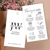 Minimal Fresh Flowers Care Guide Bloemist Hang Lab Visitekaartje