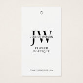 Minimal Fresh Flowers Care Guide Bloemist Hang Lab Visitekaartje (Voorkant)