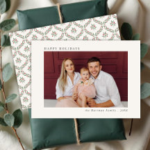 Minimal Front Elegant Berry Terug Kerst