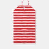 Minimal Fun Schattige Elf Legs en Santa Hat Cadeaulabel (Achterkant)