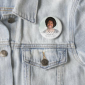 Minimal Funeral Photo In Loving Memory Memorial Ronde Button 5,7 Cm (In situ)