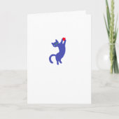 Minimal Funny Cat Valentijnsdag Kaart (Voorkant)