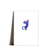 Minimal Funny Cat Valentijnsdag Kaart