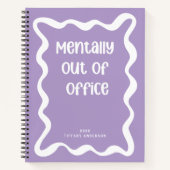 Minimal Funny Coworker Meetings Office Name Year Notitieboek (Voorkant)