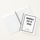 Minimal Funny Coworker Office Name Year Notitieboek (Binnen)