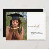 Minimal Future is een prachtig Afstuderen Aankondiging (Voorkant / Achterkant)