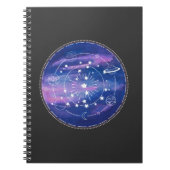 Minimal Galaxy Moon Design | Cosmic Aesthetic Art Notitieboek (Voorkant)