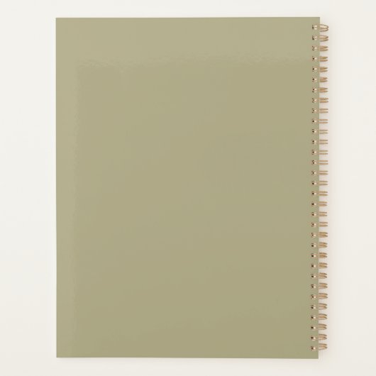 Minimal Garden Path Inspirational Planner (Achterkant)