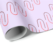 Minimal Geometric Abstract Line Pattern Cadeaupapier (Rol Hoek)