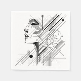 Minimal Geometric Face  Servet