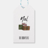 Minimal Gift Box Noel Christmas Gift Label Cadeaulabel (Voorkant)