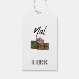 Minimal Gift Box Noel Christmas Gift Label Cadeaulabel