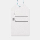 Minimal Gift Box Noel Christmas Gift Label Cadeaulabel (Achterkant)