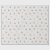 Minimal Gift Boxes Christmas Wrapping Paper Cadeaupapier (Vlak)