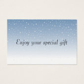 Minimal Gift Certificate Card for Small Businesses Visitekaartje (Voorkant)