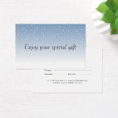 Minimal Gift Certificate Card for Small Businesses Visitekaartje (Bureau)