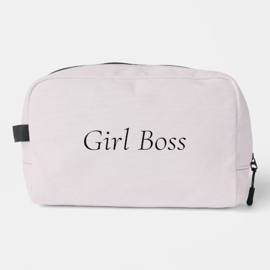 Minimal Girl Boss Modern Toilettasje (Voorkant)