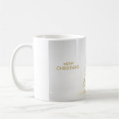 Minimal Gold Christmas Tree Mug Koffiemok (Links)