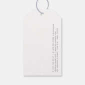 Minimal Gold Designer Abstract briefhoofd ontwerp Cadeaulabel (Achterkant)