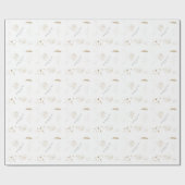 Minimal Gold Designer Abstracte Logo Cadeaupapier (Vlak)