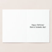 Minimal Gold Foil 20e verjaardag Wenskaart Folie Kaarten (Binnen)