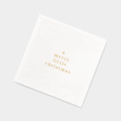 Minimal Gold Foil A Merry Little Christmas Folie Servetten (Links)