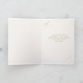 Minimal Gold Photo Christmas Card Feestdagen Kaart (Binnen)