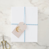 Minimal Gold Ramadan Kareem Stick– Elegant Islamic Cadeaulabel (Met Touw)