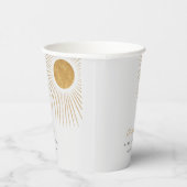 Minimal Gold Sunshine Baby showers papieren bekers (Rechts)