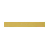 Minimal Gold Text Classic Wedding Envelope Uitnodigingen Wikkel (Vlak)