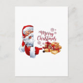 Minimal Golden Christmas Tree Card | Elegant Holid Briefkaart (Voorkant)