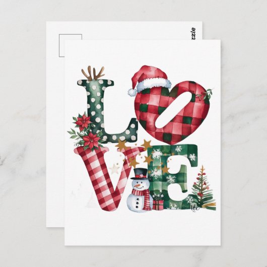 Minimal Golden Christmas Tree Card | Elegant Holid Briefkaart (Voorkant / Achterkant)