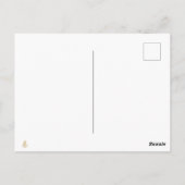 Minimal Golden Christmas Tree Card | Elegant Holid Briefkaart (Achterkant)