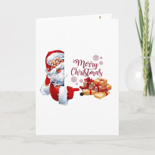 Minimal Golden Christmas Tree Card | Elegant Holid Kaart (Voorkant)