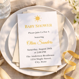 Minimal Golden Sun Composition Kaart