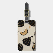 Minimal Gourd Pumpkin Luggage Tag Bagagelabel (Voorkant verticaal)