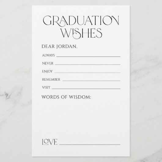 Minimal Graceful Elegance Afstuderen advies en wen (Voorkant)