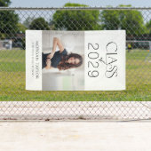 Minimal Graceful Elegance Class of 2025 Foto Afstu Spandoek (Insitu)